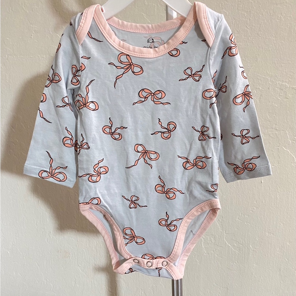 COPY - Morgan Lane Bow Print Onesie